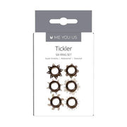 Me You Us Tickler Cock Ring Set 6 Pack