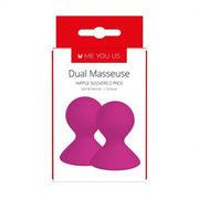 Me You Us Dual Masseuse Silicone Nipple Suckers 2 Pack