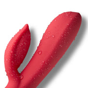 You Love Me Love Me Vibrator & Cock Ring Set Red Black