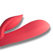 You Love Me Love Me Vibrator & Cock Ring Set Red Black