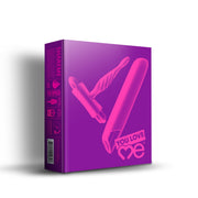 You Love Me Share Me Vibrator & Butt Plug Set Pink Purple