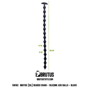 Brutus Beaded Chain Silicone Ass Balls Black