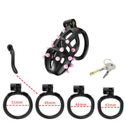 Cellmate FlexiSpike Chastity Cage Size 2 Black
