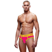 SOLID ENVY JOCK - PINK/YELLOW -