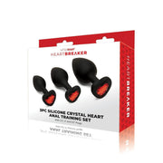 Whipsmart Heartbreaker 3PC Jewelled Anal Set