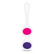Bodywand Squeeze Mix & Match Weighted Kegel Ball Set Blue Purple Clear