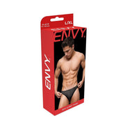 Envy Sexy Slinky Thong-Black-L/Xl