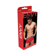 Envy Sporty Lace Up Trunk Red LXL