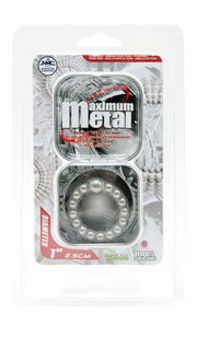 Nanma Maximum Metal 100% Silicone Beaded Cock Ring