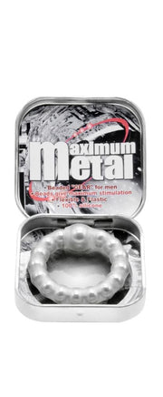 Nanma Maximum Metal 100% Silicone Beaded Cock Ring