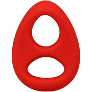 Rock Solid The Code Silicone Cock Ring with Bandana Red Black