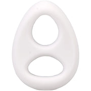 Rock Solid The Code Silicone Cock Ring with Bandana White Black