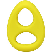 Rock Solid The Code Silicone Cock Ring with Bandana Yellow Black