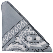 Rock Solid The Code Silicone Cock Ring with Bandana Gray Black