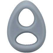 Rock Solid The Code Silicone Cock Ring with Bandana Gray Black