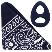 Rock Solid The Code Silicone Cock Ring with Bandana Black