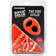 Rock Solid The Code Silicone Cock Ring with Bandana
