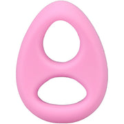 Rock Solid The Code Silicone Cock Ring with Bandana Light Pink Black