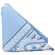 Rock Solid The Code Silicone Cock Ring with Bandana Light Blue Black