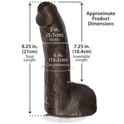 Signature Cocks Mr Marcus Cock And Balls With Removable Vac U Lock Suction Cup Black 9 Inch