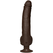 Signature Cocks Safaree Samuels Anaconda Vibrating Ultraskyn Cock with Suction Base Black 12 inch