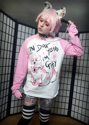 In Dog Years I'm Gay Long Sleeve Pink