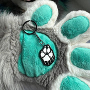 Dripping Paw Keyring Black