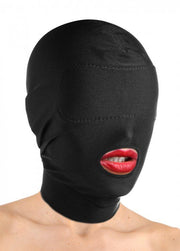 Master Series Disguise Open Mouth Hood With Padded Blindfold
