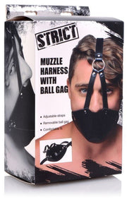 Strict Mouth Harness with Ball Gag