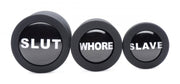 Master Series Dirty Words Anal Plug Set