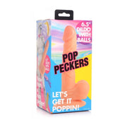 Pop Peckers Dildo With Balls Light 6.5 Inch