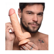 Pop Peckers Dildo With Balls Light 8.25 Inch