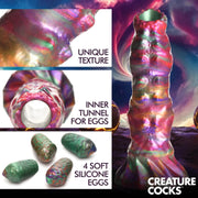 Creature Cocks Larva Silicone Ovipositor Dildo w/ Eggs