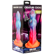 Creature Cocks Aqua Cock Glow In The Dark Silicone Dildo