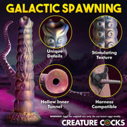 Creature Cocks Deep Invader Tentacle Ovipositor Silicone Dildo with Eggs