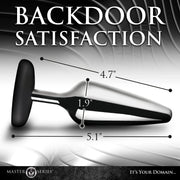 Master Series Butt Slut Metal & Silicone Butt Plug