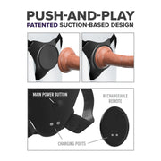 Body Dock King Cock Elite Deluxe Silicone Strap On Kit