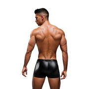 Envy Lace Up Wetlook Trunks Black Red SM