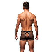 Envy Snap Down Mesh Boxer Brief Black LXL