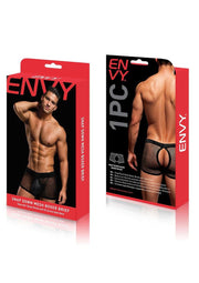 Envy Snap Down Mesh Boxer Brief Black ML