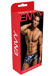 Envy Camo Trunk With Dog Tag Camo Navy SM