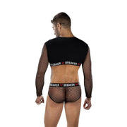 Envy Heartbreaker Mesh Crop Top & Briefs Set