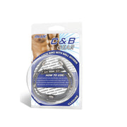 Blue Line V Style Cockring with Ball Divider