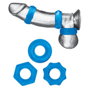 Line Nuts & Bolts Stretch Cock Ring Set