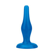Line Easy Insertion Anal Plug Blue 4.75 Inch