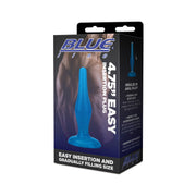 Line Easy Insertion Anal Plug Blue 4.75 Inch