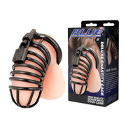 Blue Line Deluxe Chastity Cock Cage