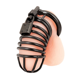 Blue Line Deluxe Chastity Cock Cage