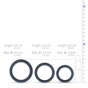 Boners 3-Piece Flat Cock Ring Kit