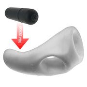 Hunkyjunk Buzzfuck Sling With Taint Vibe Vibrating Cock Sling Ice
